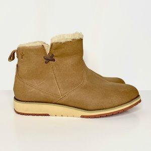 Emu Australian Brown Suede Ankle Boots Size 7